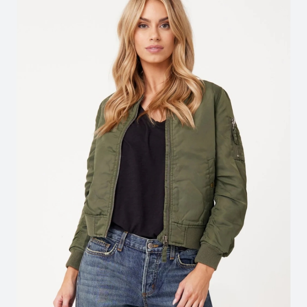 SIWY Army Green Bomber Jacket
